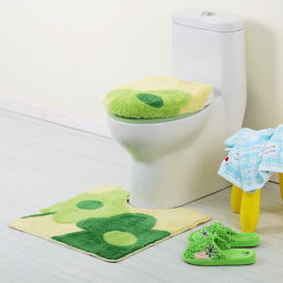 凱詩(shī)風(fēng)尚 花兒朵朵腈綸馬桶三件套 藍(lán)色