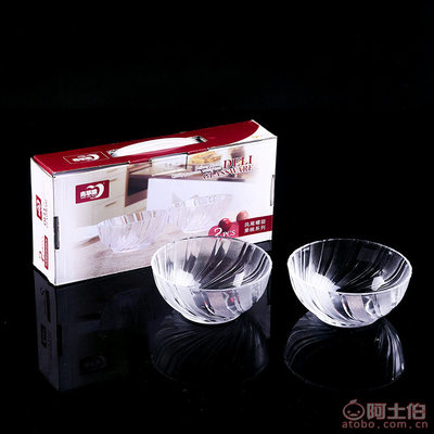 【青蘋果廠家直銷2016年新款鳳尾螺旋果碗2件套玻璃碗水果碗點心碗W7023-5/L2】義烏市聰杰日用品廠 - 產(chǎn)品庫